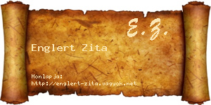Englert Zita névjegykártya